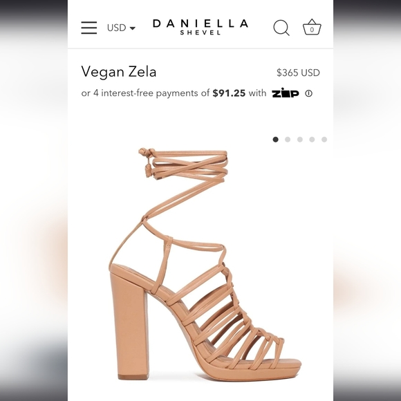 Daniella Shevel Lace Up Cage Heels - Picture 6 of 6